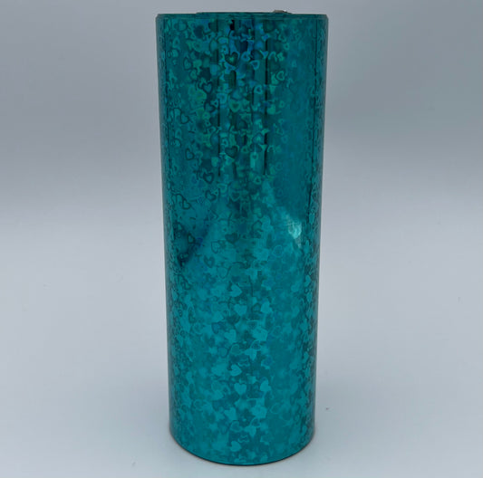 HPS - Lots of Love Turquoise Hearts Hot Stamp Foil