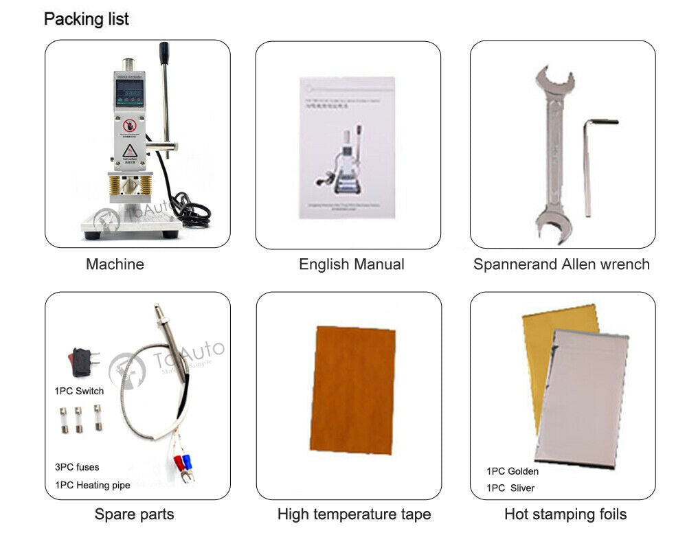 HPS - Tabletop Hot Stamp Machine (2x Sizes)